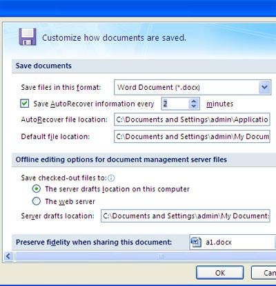 step-5-how to recover unsaved word documents in Windows 7