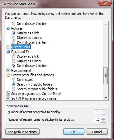 step-6-how to remove recent documents in windows 7