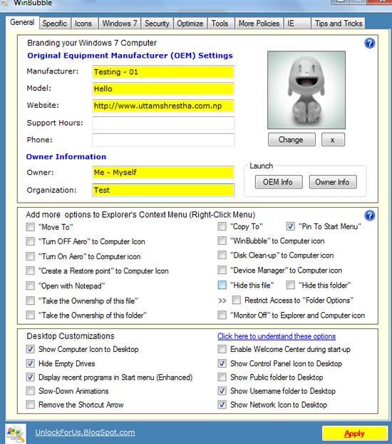 step-7-how to change oem info in Windows 7