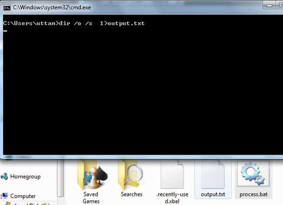 step-7- how to get a list of files in a folder windows 7