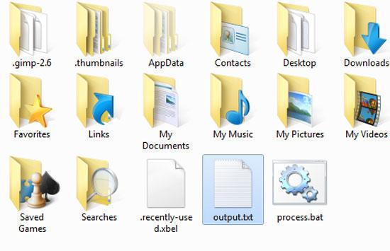 step-8- how to get a list of files in a folder windows 7