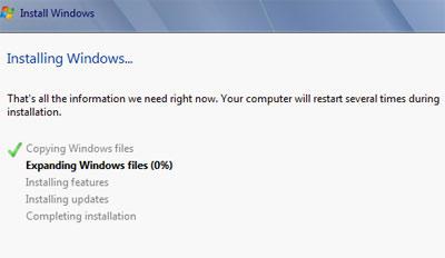 step-8-how to install Windows 7 and how long does it take