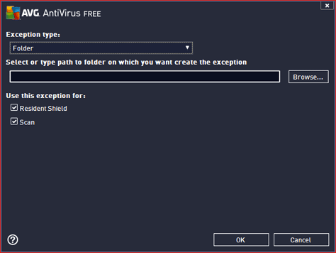 Folder Exception Rule Creation