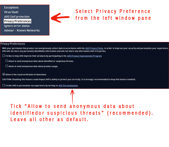 Privacy Preference