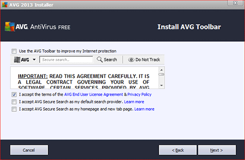 AVG 2013 Internet Toolbar and EULA Acceptance />
<p><strong class=