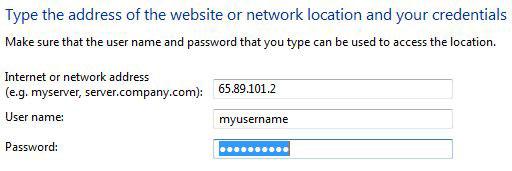 Store network passwords