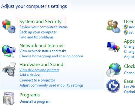 system security 800b0100