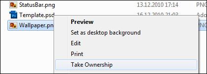 Take Ownership Of Files and Folders