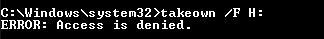 Takeown f error access is denied