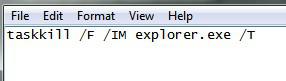 Taskkill Explorer Exe 1
