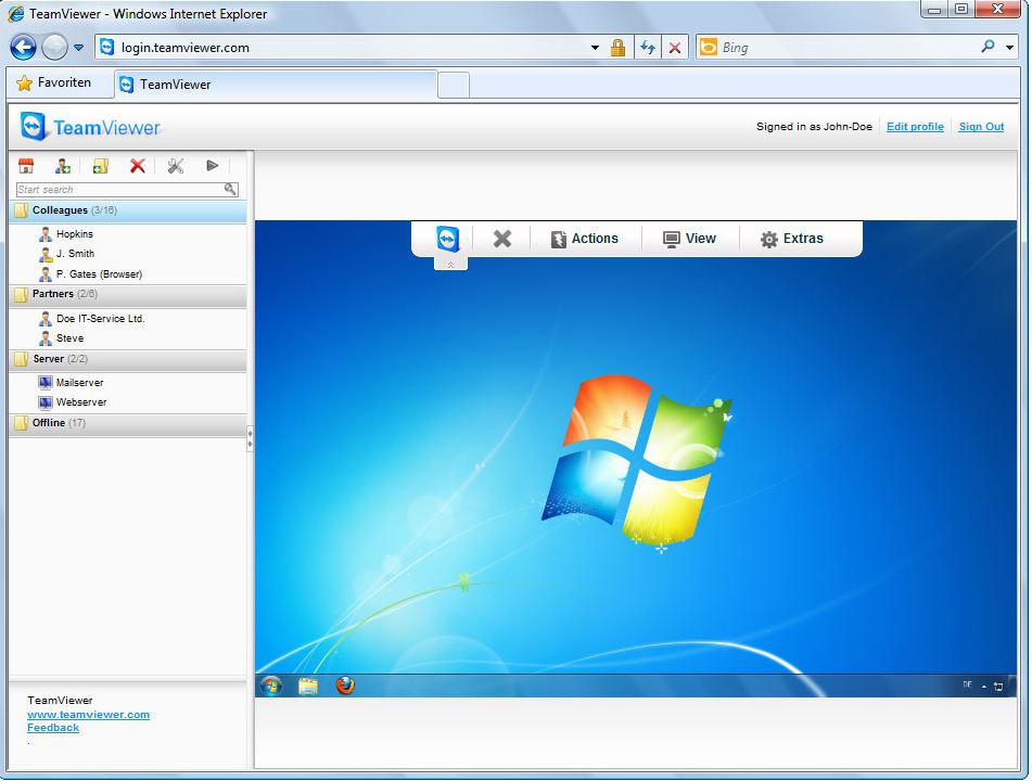 Teamviewer remote desktop software 2013