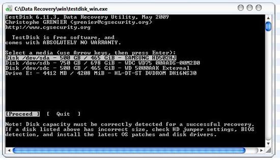 Test Disk Data Recovery Software Free