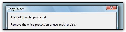 The Disk is Write Protected