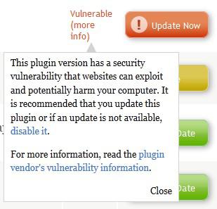 This Plugin Version Has A Security Vulnerability That Websites Can Exploit 1