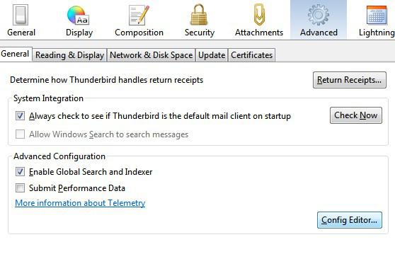 Thunderbird Config Editor 1