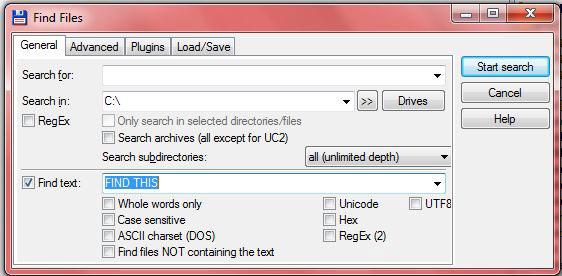 Total Commander Find Text Within Files