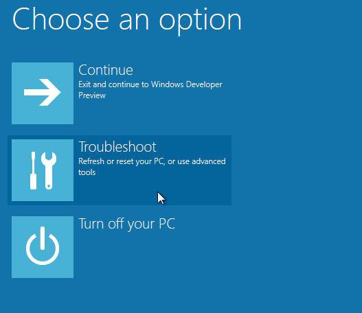 troubleshoot windows 8