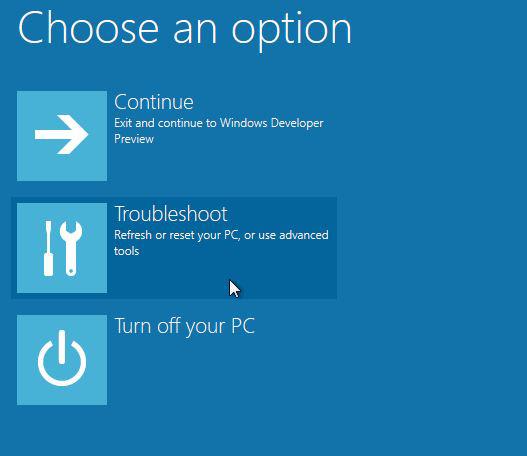 Troubleshooting Windows 8 PC