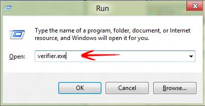 Type verifier in run and press enter