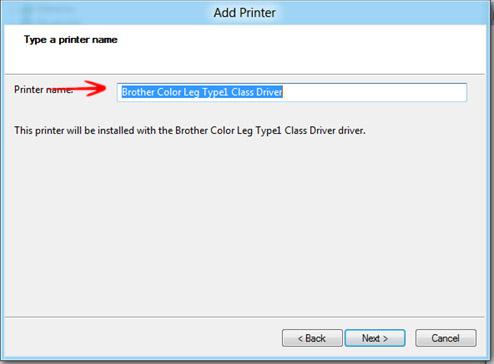 Select the Printer from the List or Click Have Disk and Click Next