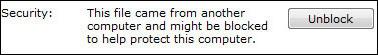Unblock protected Windows files