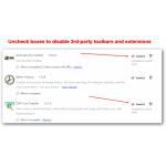 Uncheck Boxes To Disable 3Rd Party Toolbars And Extensions_ll