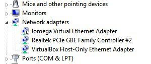 Uncollapse Network Adapters