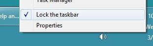 Unlock Taskbar