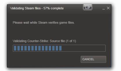 Validating steam files