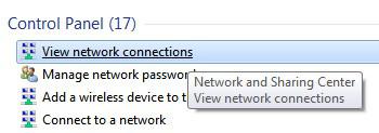 View Network Connections