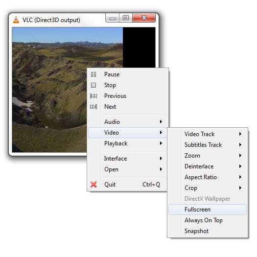 VLC Fullscreen