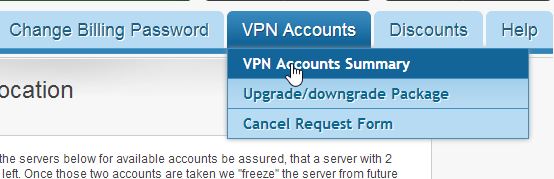 Vpn Accounts Summary