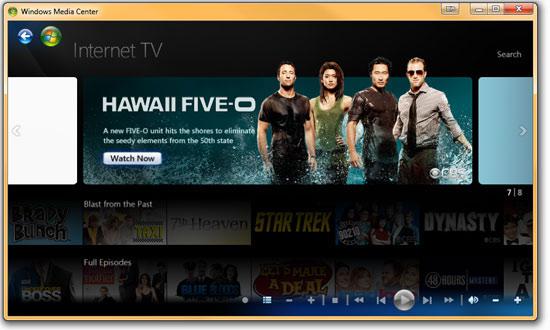 Watch Internet TV Via Windows Media Center