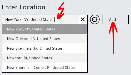 add weather location