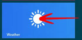 Change Weather location in Windows 8