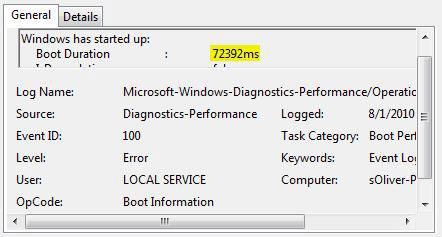 Windows 7 Boot time