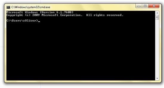 Windows 7 Command Prompt