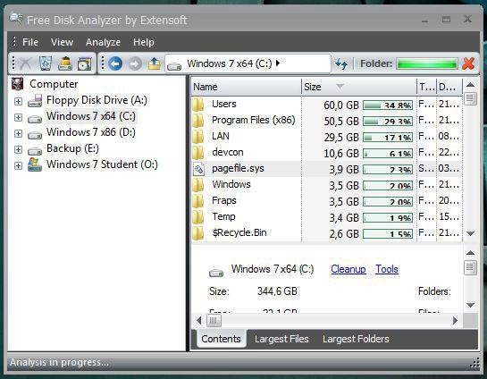 Windows 7 Free Disk Analyzer