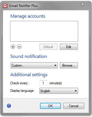 Windows 7 Gmail Widget Sound Notification