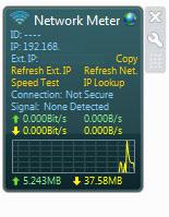 Windows 7 Internet Speed gadget