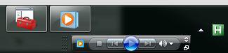 Windows 7 Media Taskbar Controls