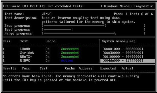 Windows 7 Memory Tests