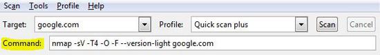 Windows 7 Portscanner Command