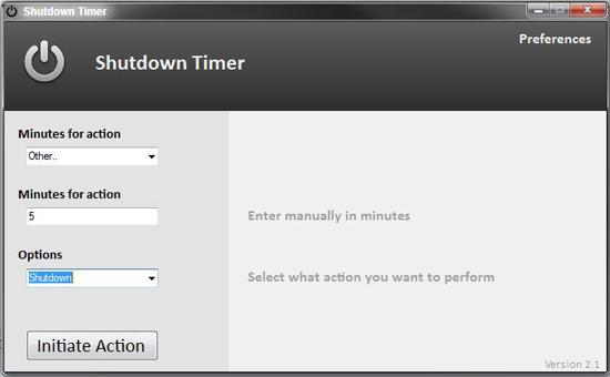 Windows 7 Shutdown Timer: Minutes