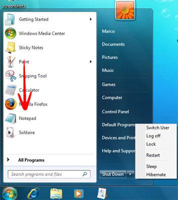 Windows 7 Start Menu