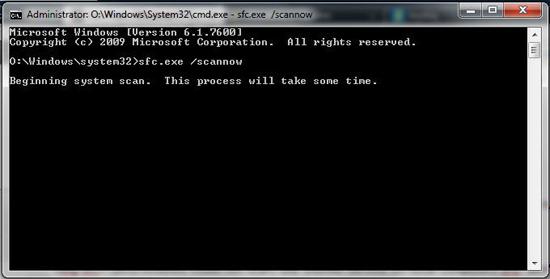 Windows 7 System Scan