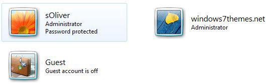 Windows 7 User accounts