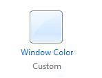 Windows 7 Window Color