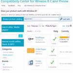 Windows 8 Compatibility Center