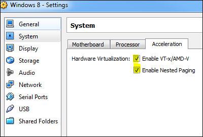 Windows 8 Hardware virtualization